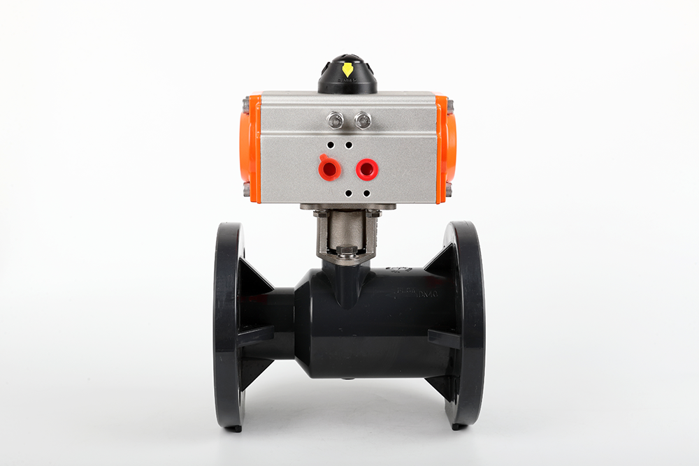 泉山气动法兰一体球阀